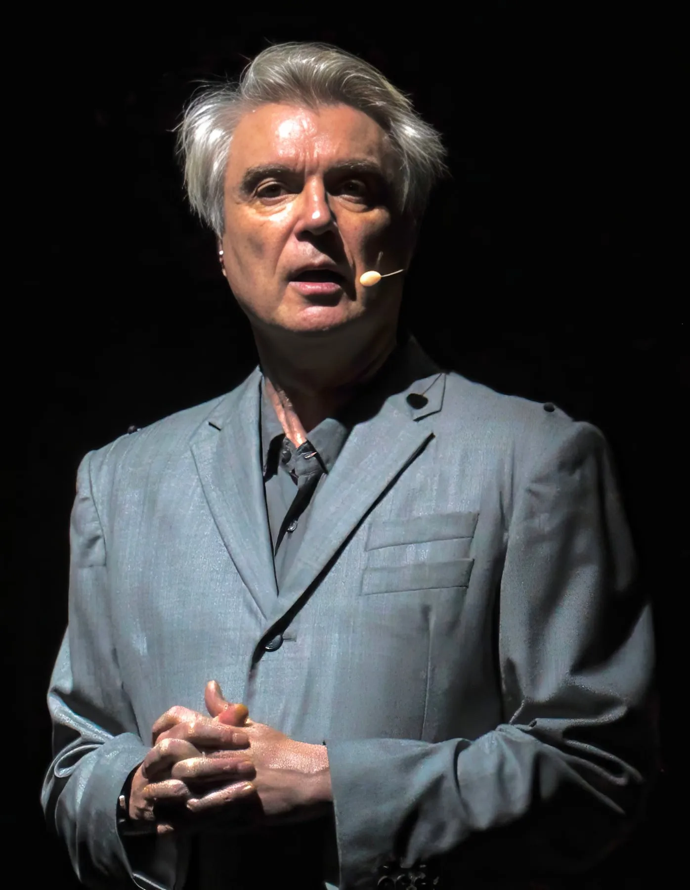 David Byrne band photograph
