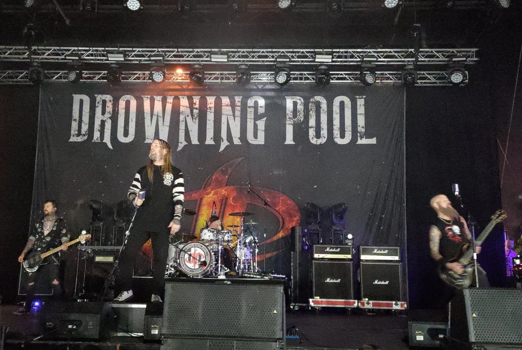 Drowning Pool band photograph